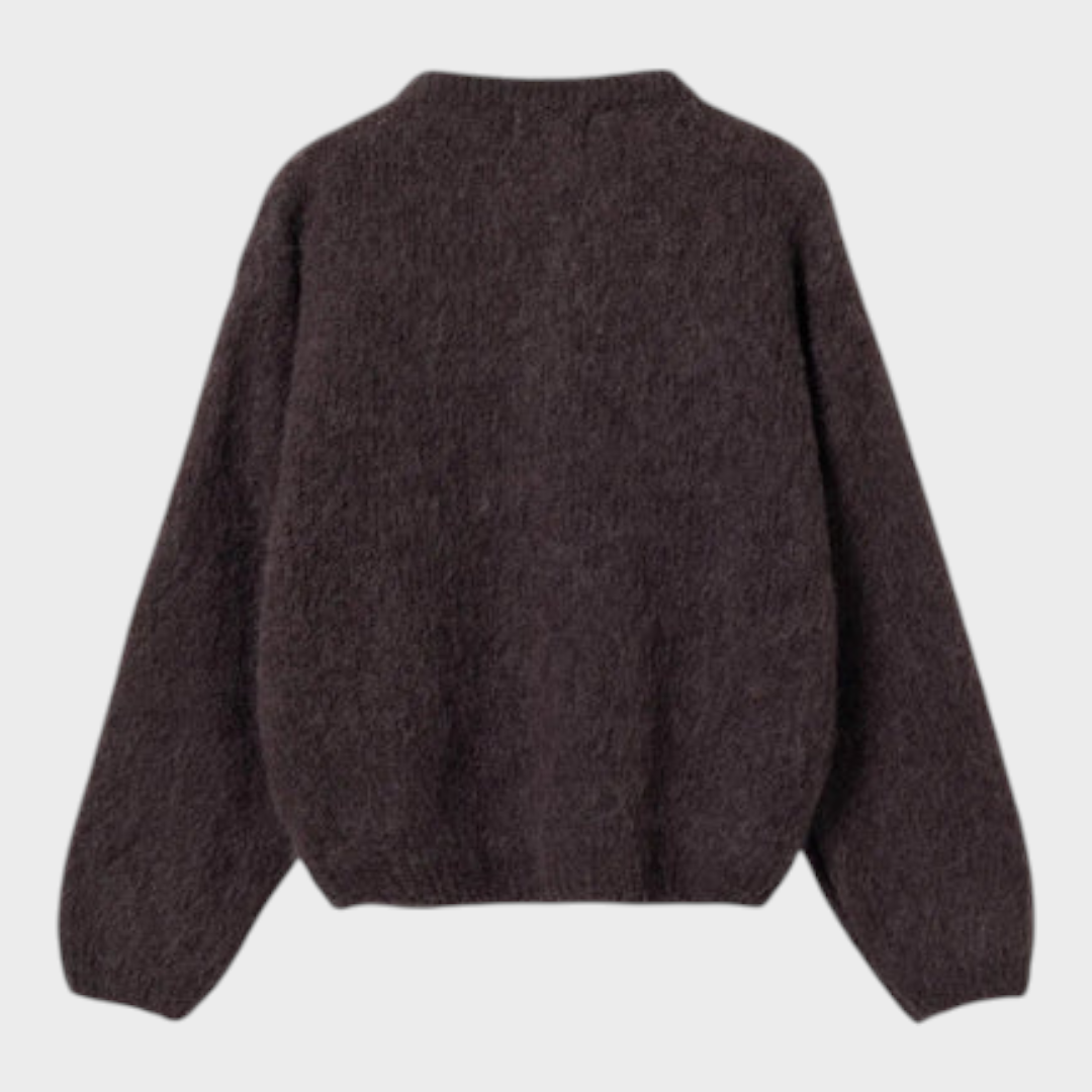 Aviona | N-Kae Knitted Cardigan Chocolate
