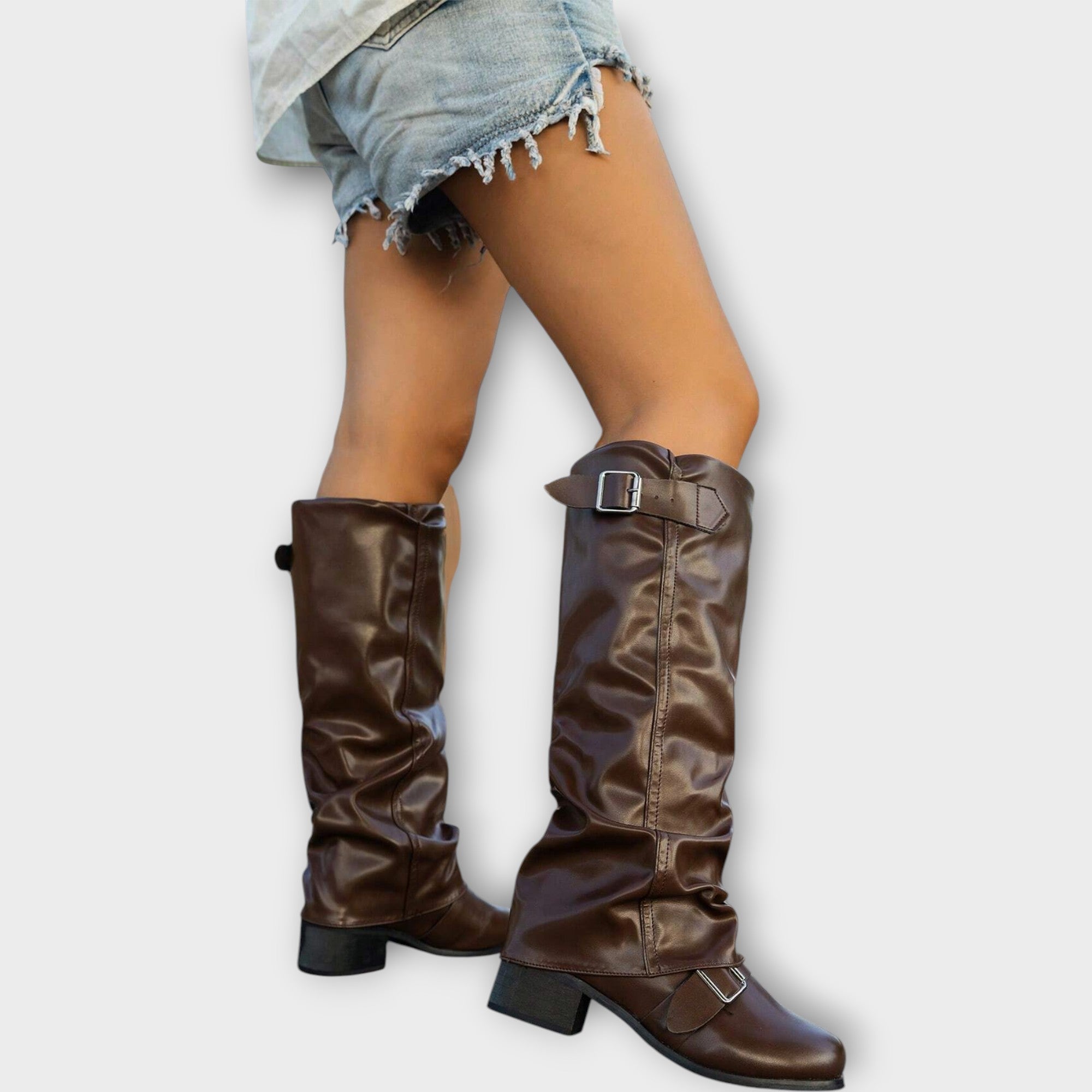 Rowan Slouch Leather Boots