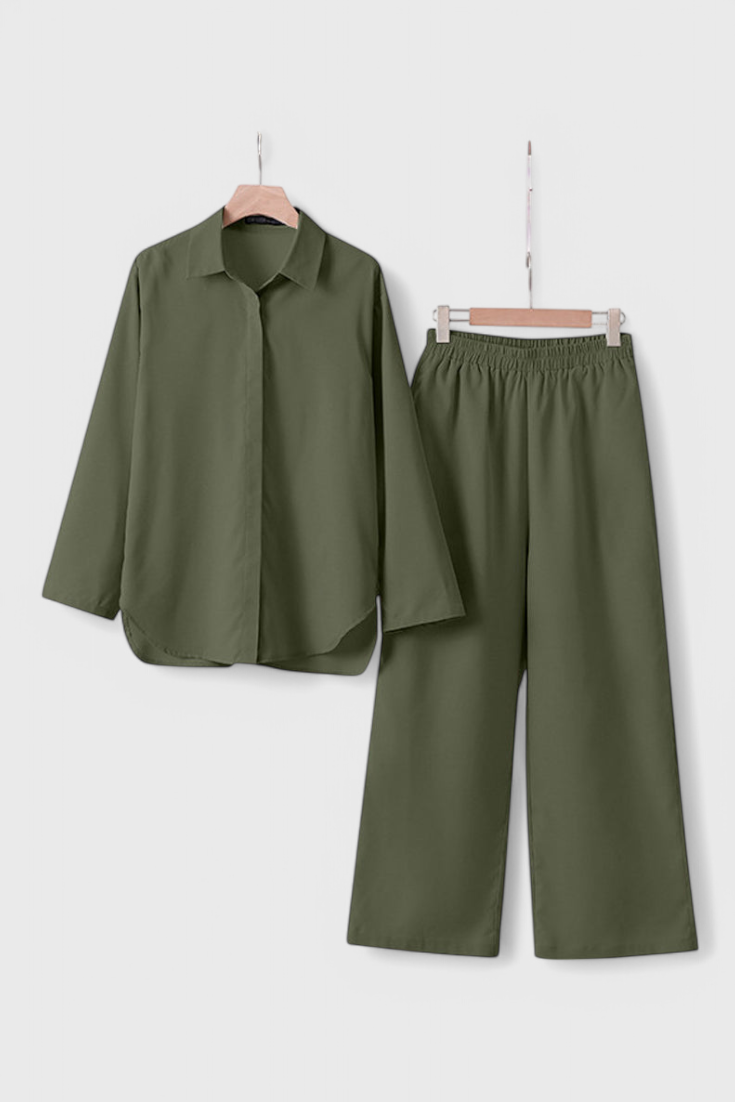 Skye Two-Piece Cotton and Linen Set