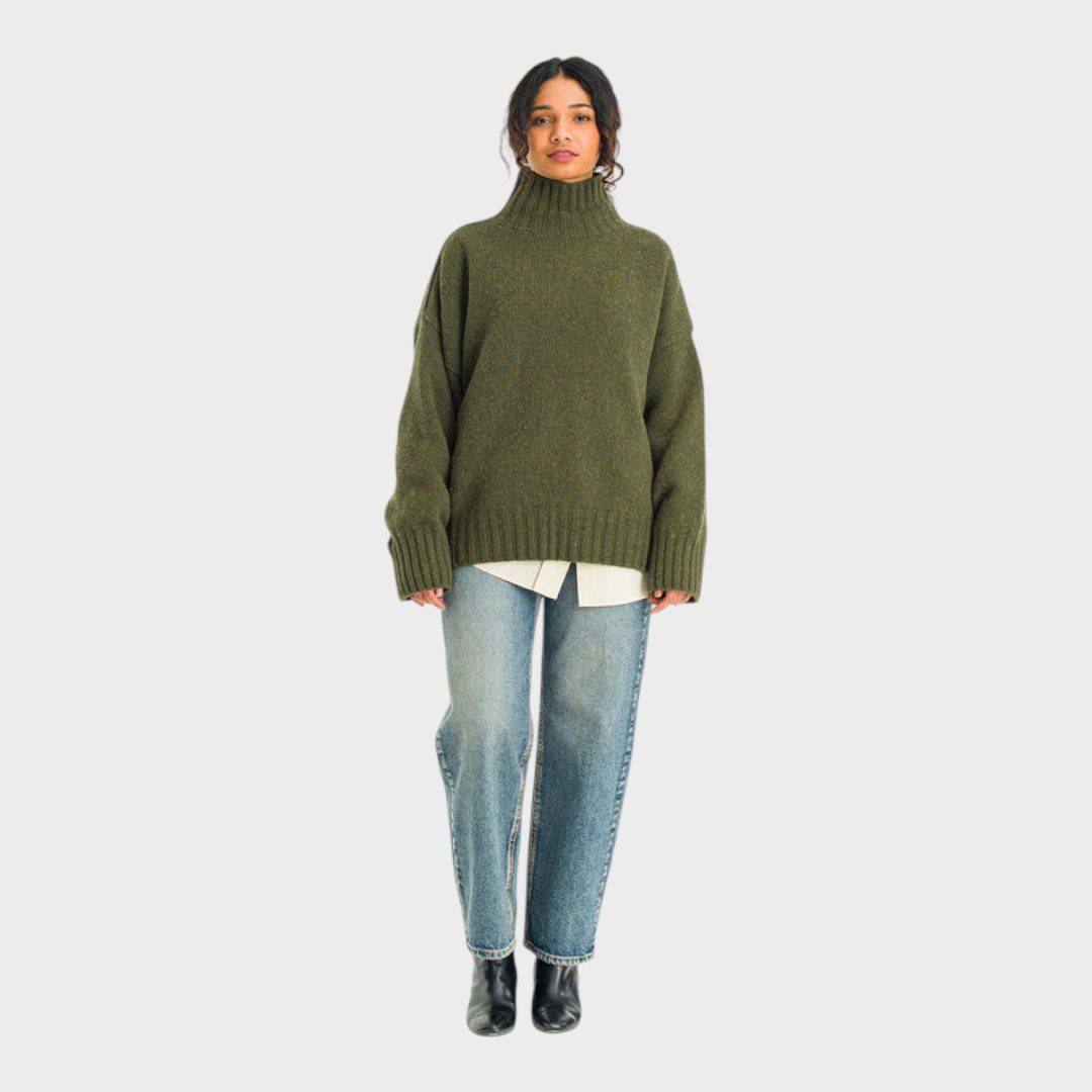Baylee | Relaxed fit soft knit, Forest
