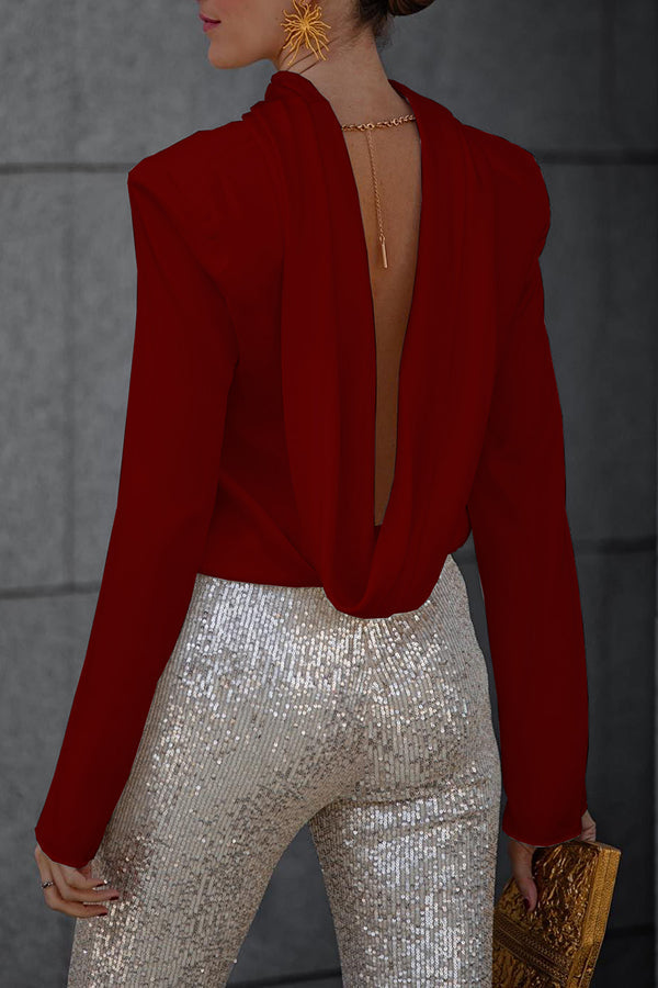 Evengelia | Secret of Elegance Satin Back Chain Blouse