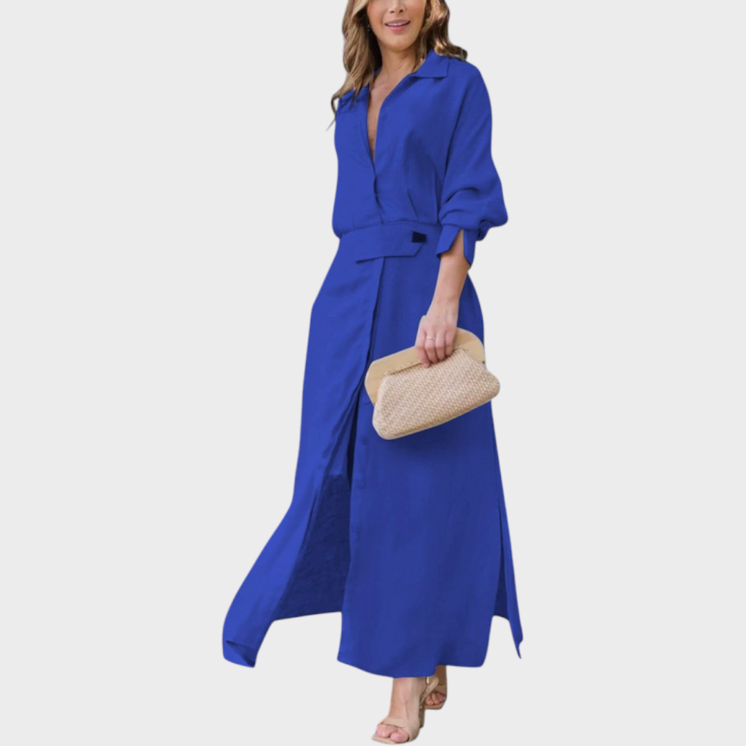 Jeanette | Elegant Maxi Dress with V-Neck