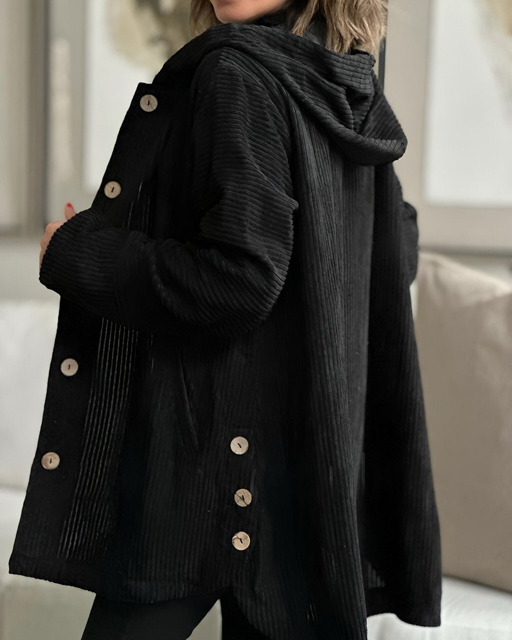 Cordia - Corduroy Jacket with Hood