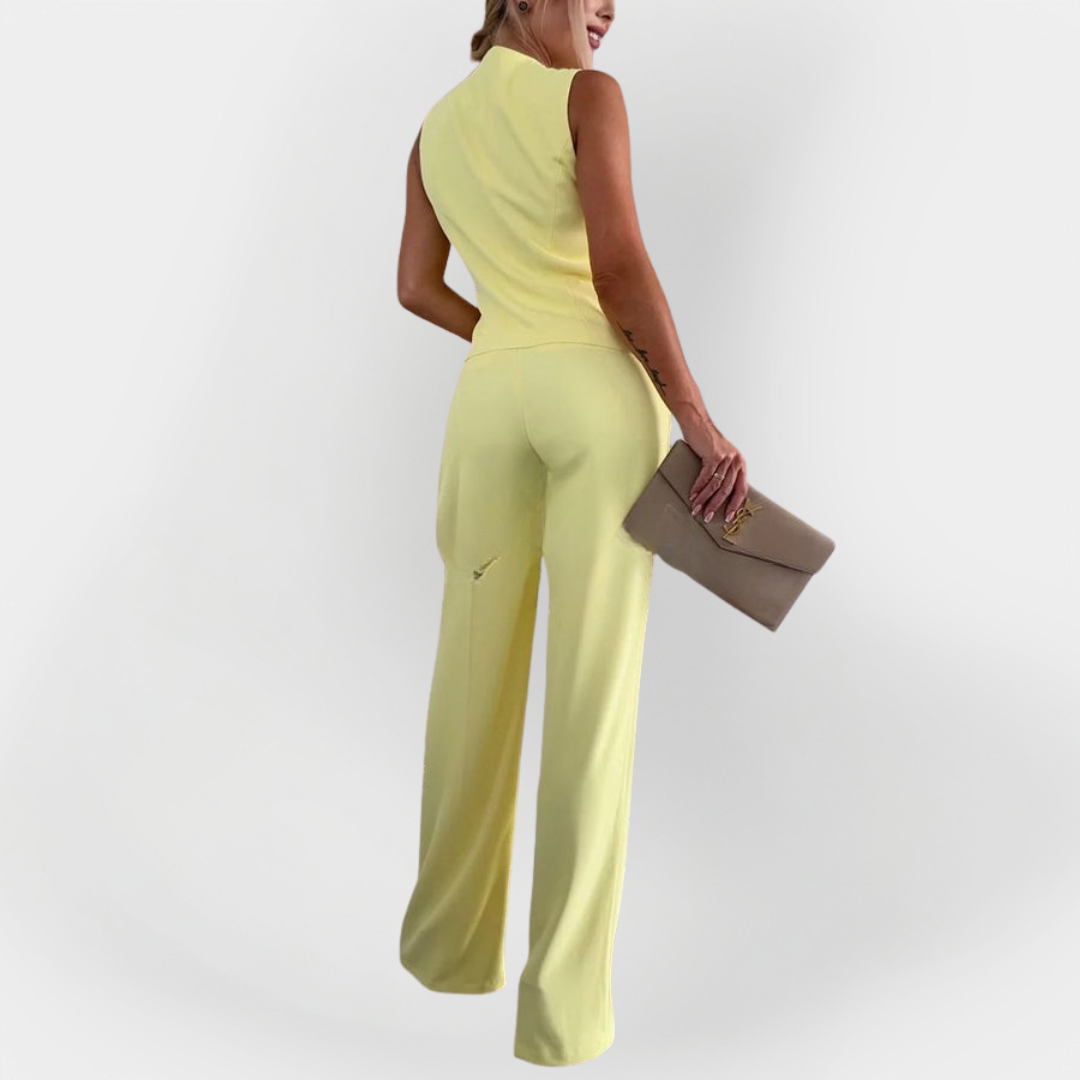 Elegant Pants Set with Sleeveless Top
