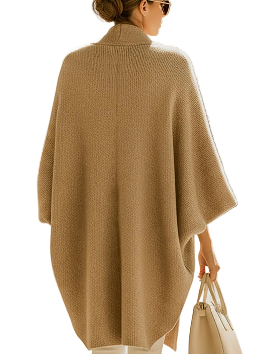 Dani | Sand Beige Oversized Knit Cardigan
