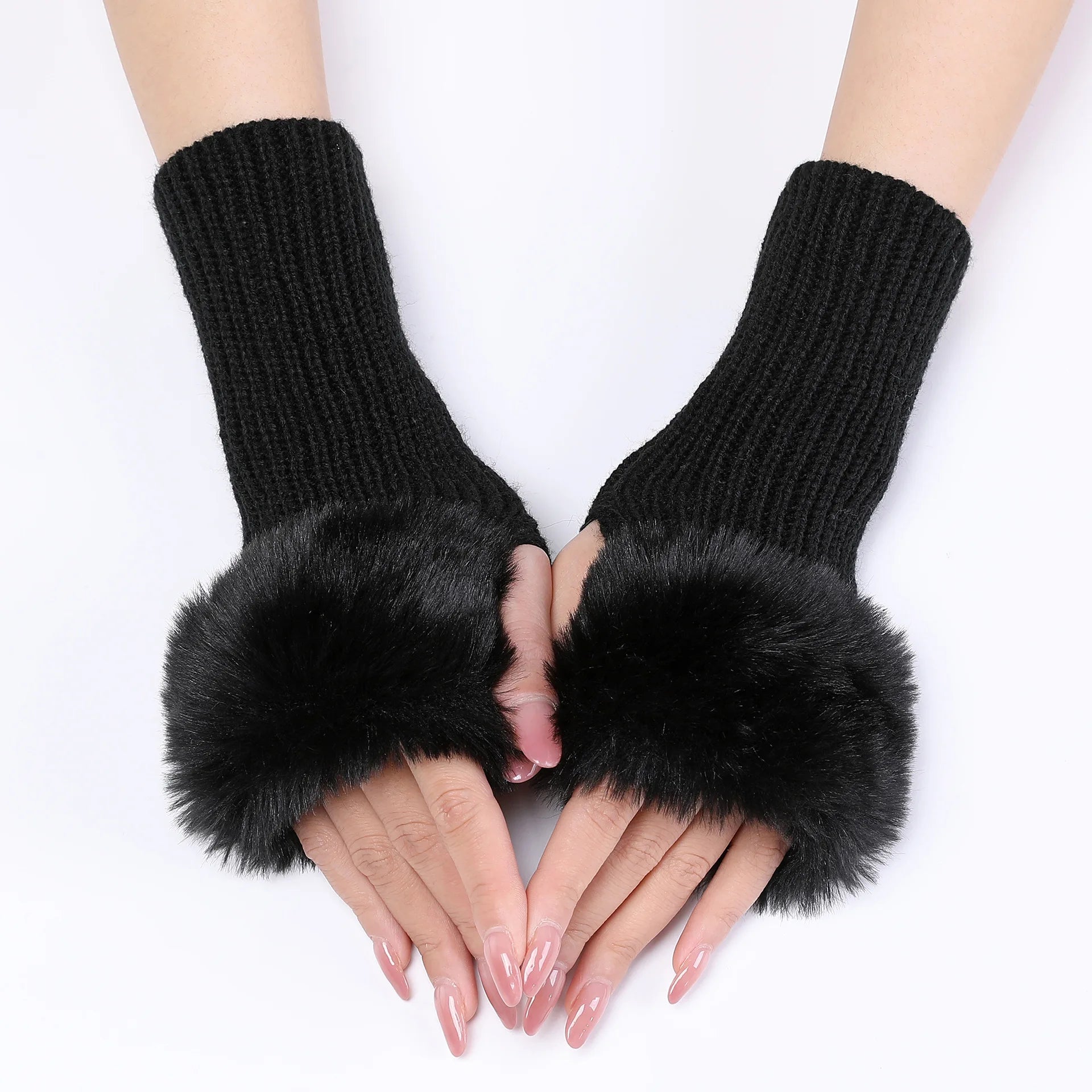 Jiria | Faux Fur Cuff Arm Warmers
