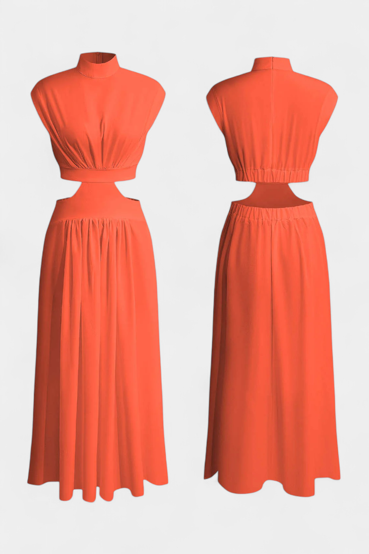 Jocelyn Side Slit Dress Set