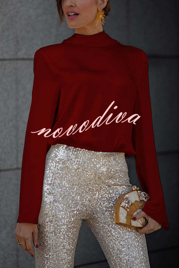 Evengelia | Secret of Elegance Satin Back Chain Blouse