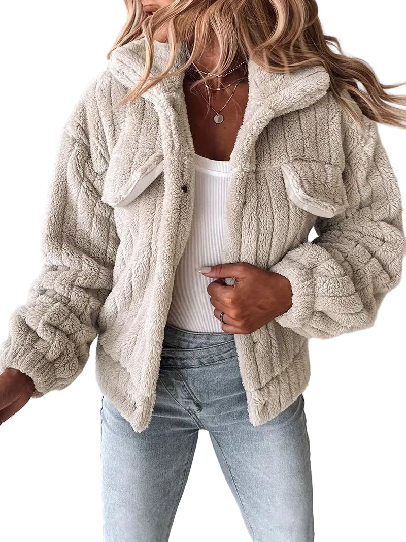 Amira -  Ribbed Fleece Sherpa