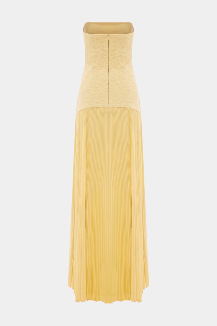 Deia Mesh Maxi Dress with Bell Sleeves