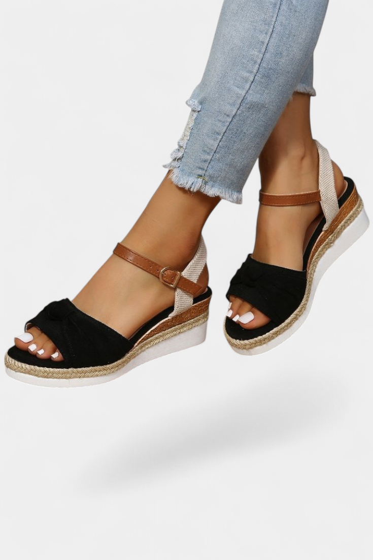 Loura Bow Casual Platform Sandals