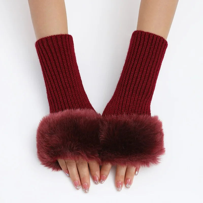 Jiria | Faux Fur Cuff Arm Warmers