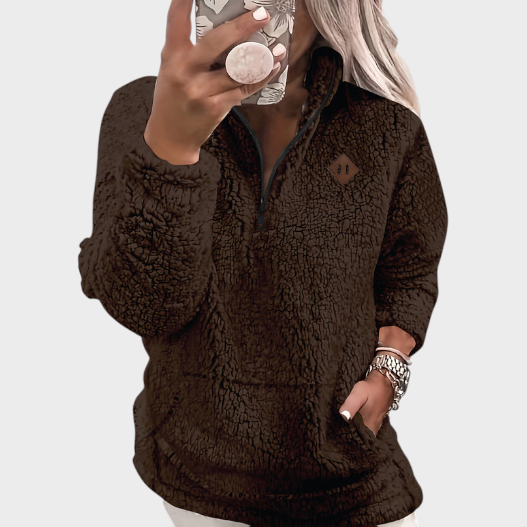 Eloise | Fleece-Lined Zip-Up Hoodie