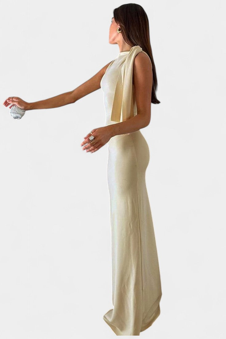 Hope Maxi Draped One-Shoulder Dress