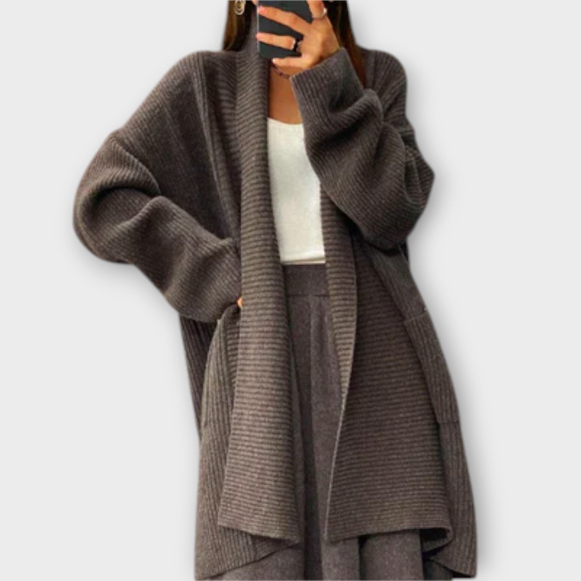 Euphemia - Long knitted cardigan
