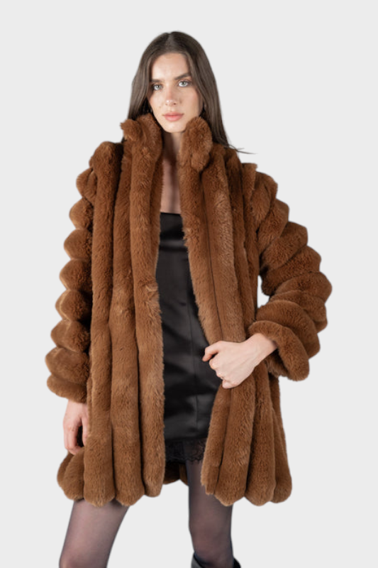 Kristiane | BROWN CLOUD FUR COAT