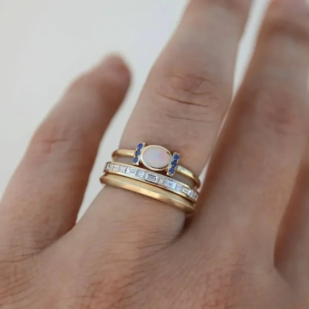 Vintage Gold Opal Ring