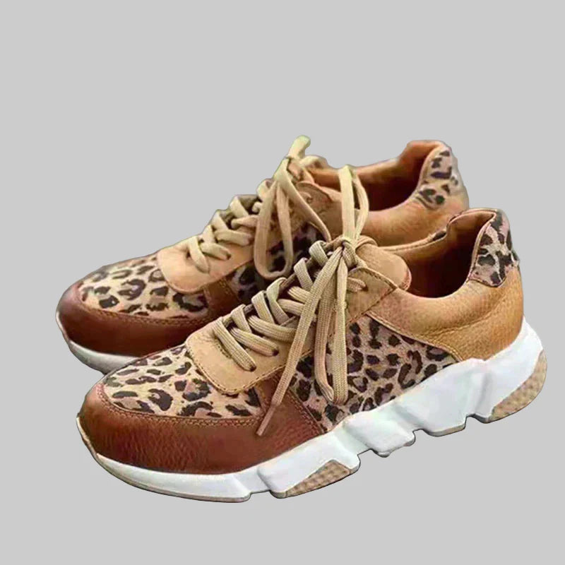 Crissa | comfortable sneakers with leopard print
