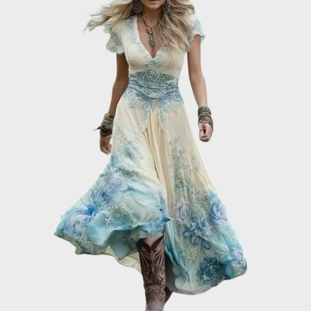 Celestine | Fitted and flowy floral dress