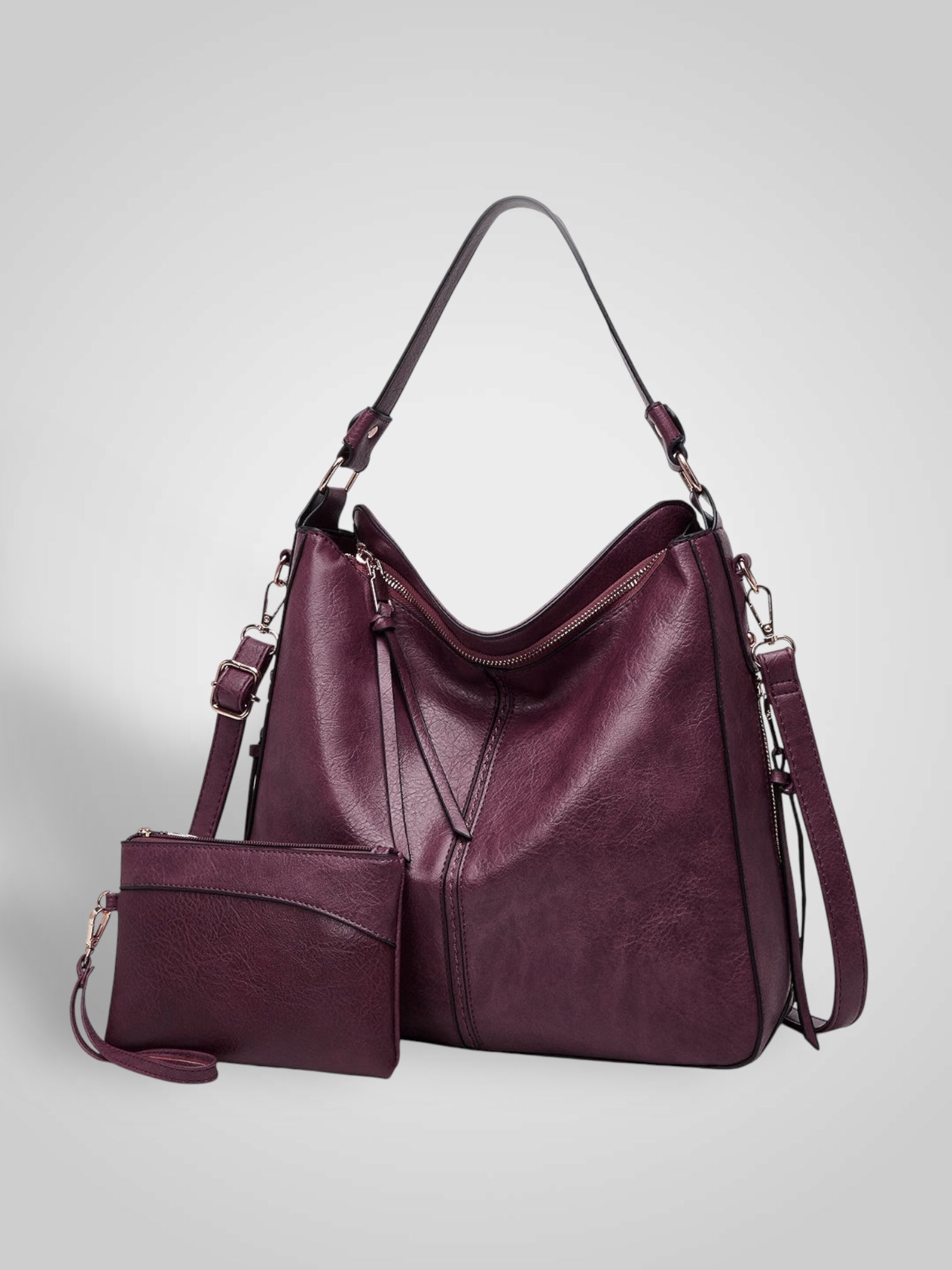 Souf | Luxury Leather Anti-Theft Hobo Bag