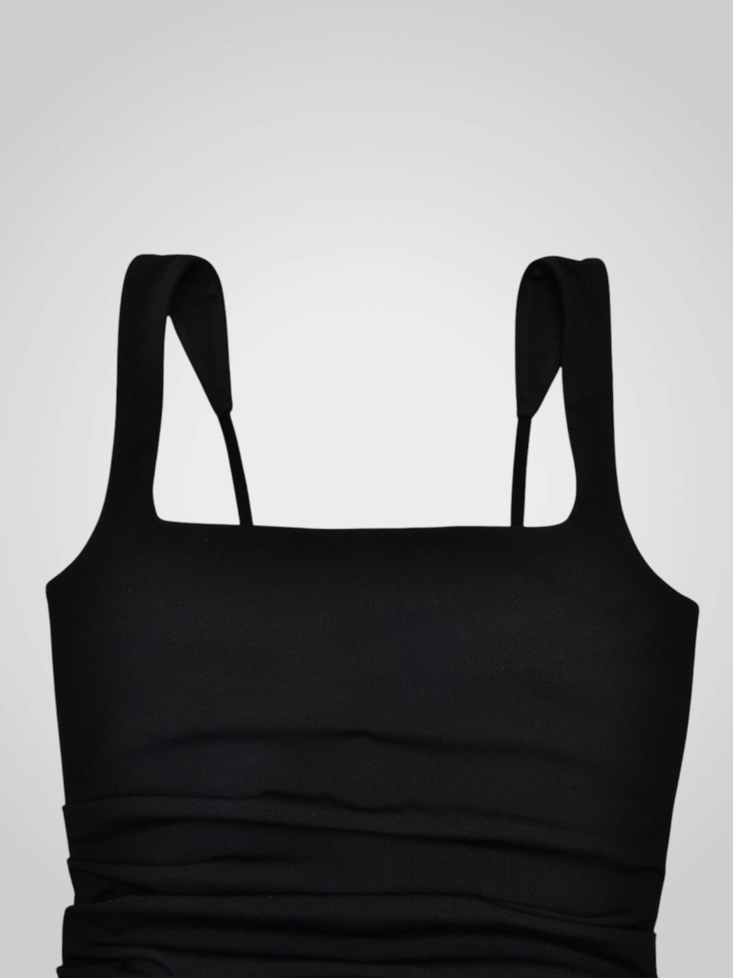 Loravel | Black Satin Split Maxi Dress