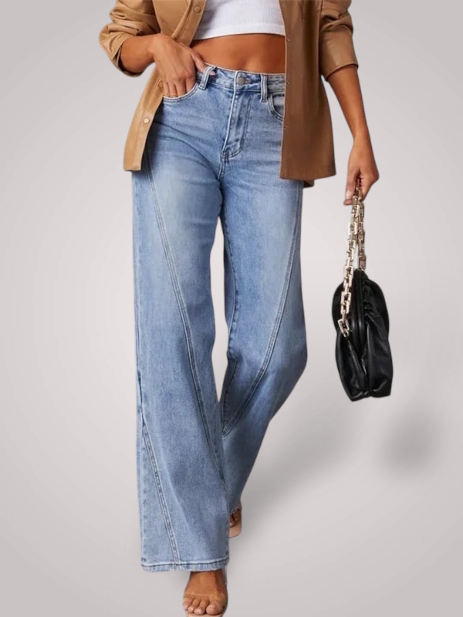 Lova | Mid-Rise Wide Leg Jeans