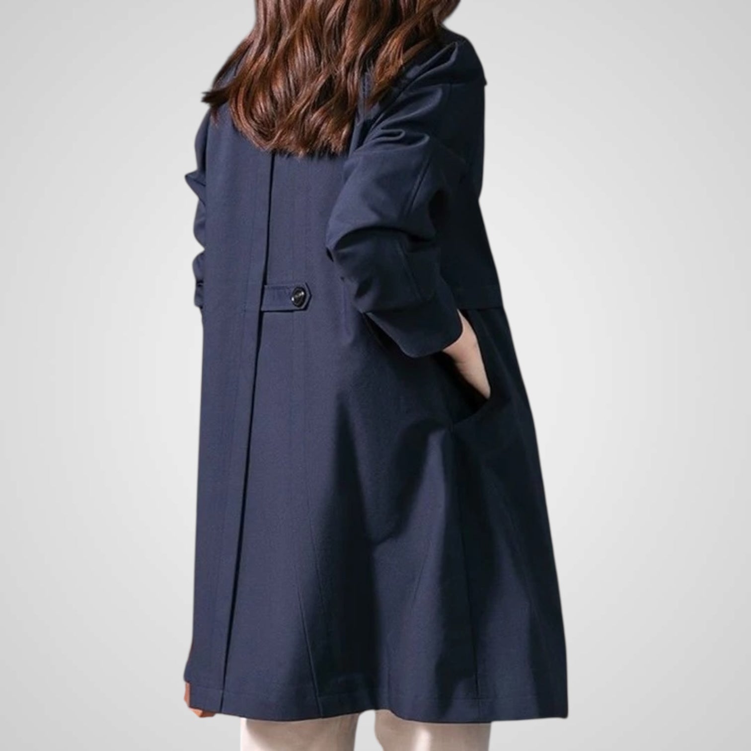 Elise | Elegant Single Button Short Trench Coat for Women