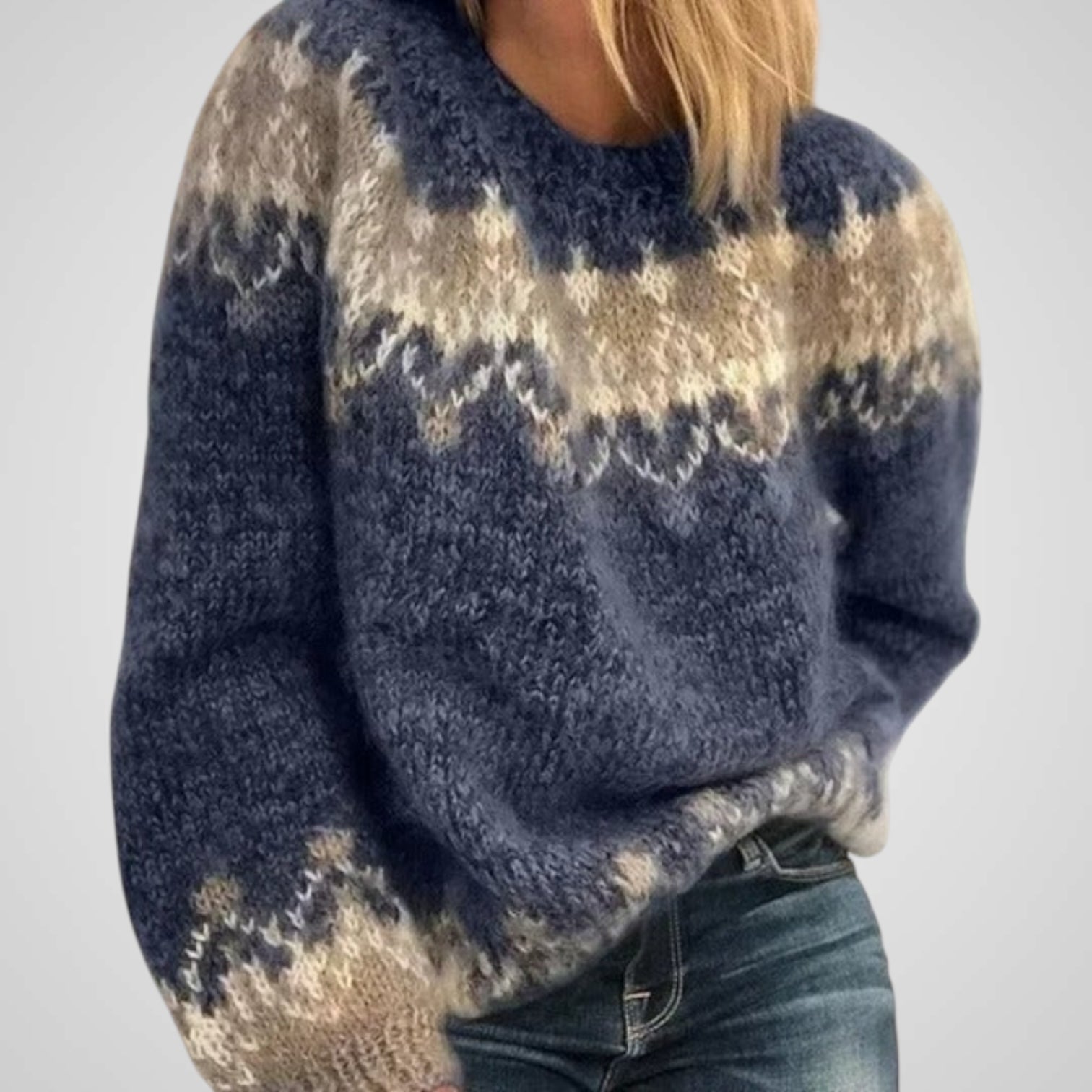 Naomi | Women's Elegant Knitted Cashmere Sweater Pullover