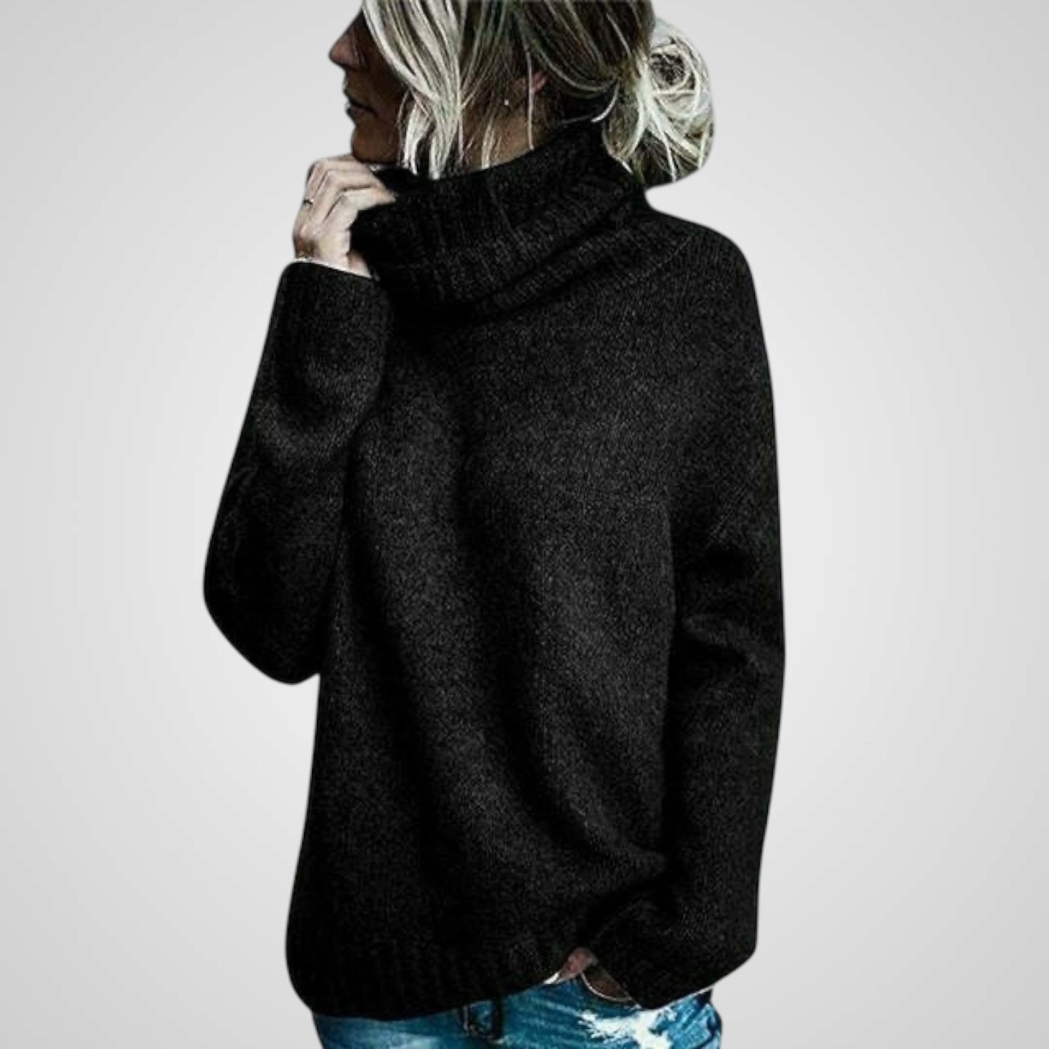 Anna | Comfortable Loose Wool Turtleneck Sweater