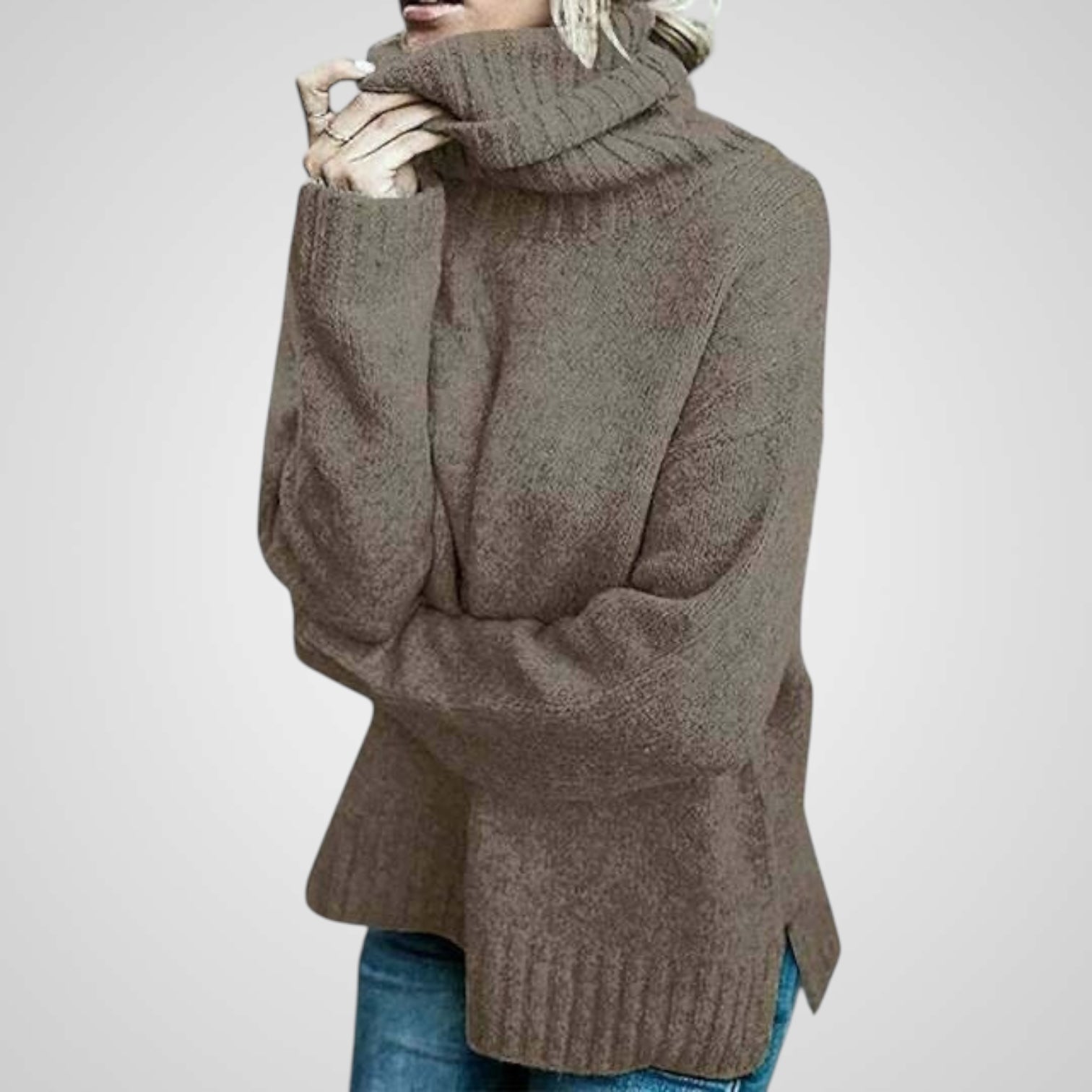 Anna | Comfortable Loose Wool Turtleneck Sweater