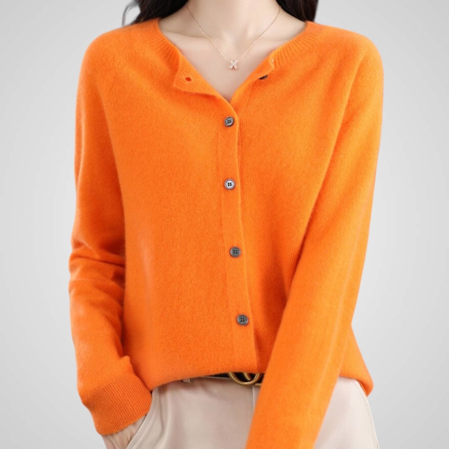 Reva | Pure Wool & Cashmere Cardigan Sweater