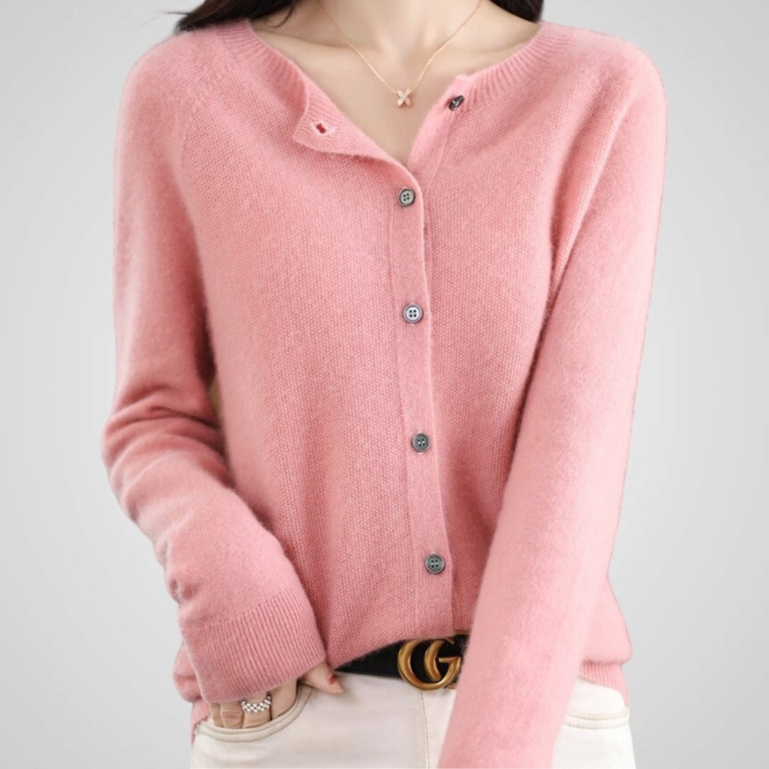 Reva | Pure Wool & Cashmere Cardigan Sweater