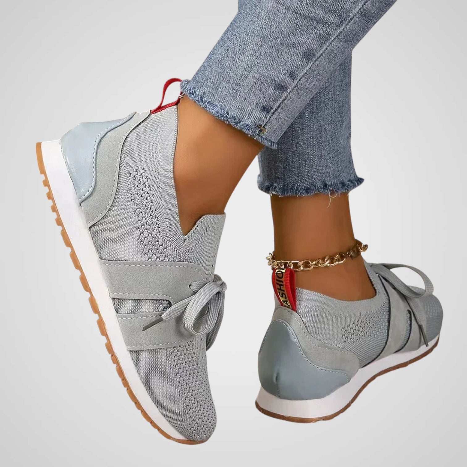 Gemma | Dámske sieťované šnurovacie topánky na ortopedické účely