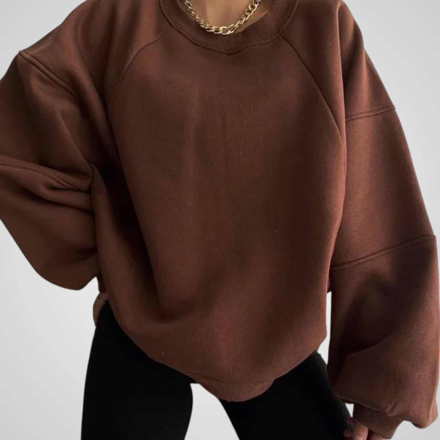 Carol | Women's Wide Round Neck Long Sleeve Sweater