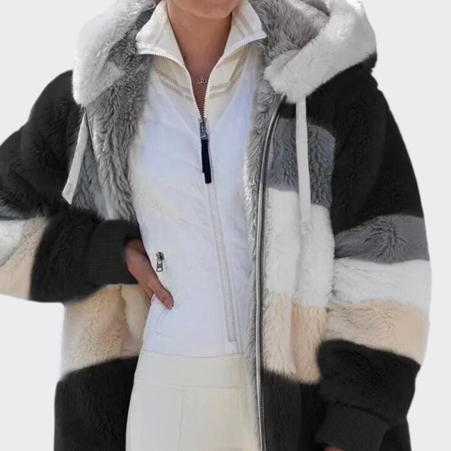 Andrea | Winter jacket with hood and zipper