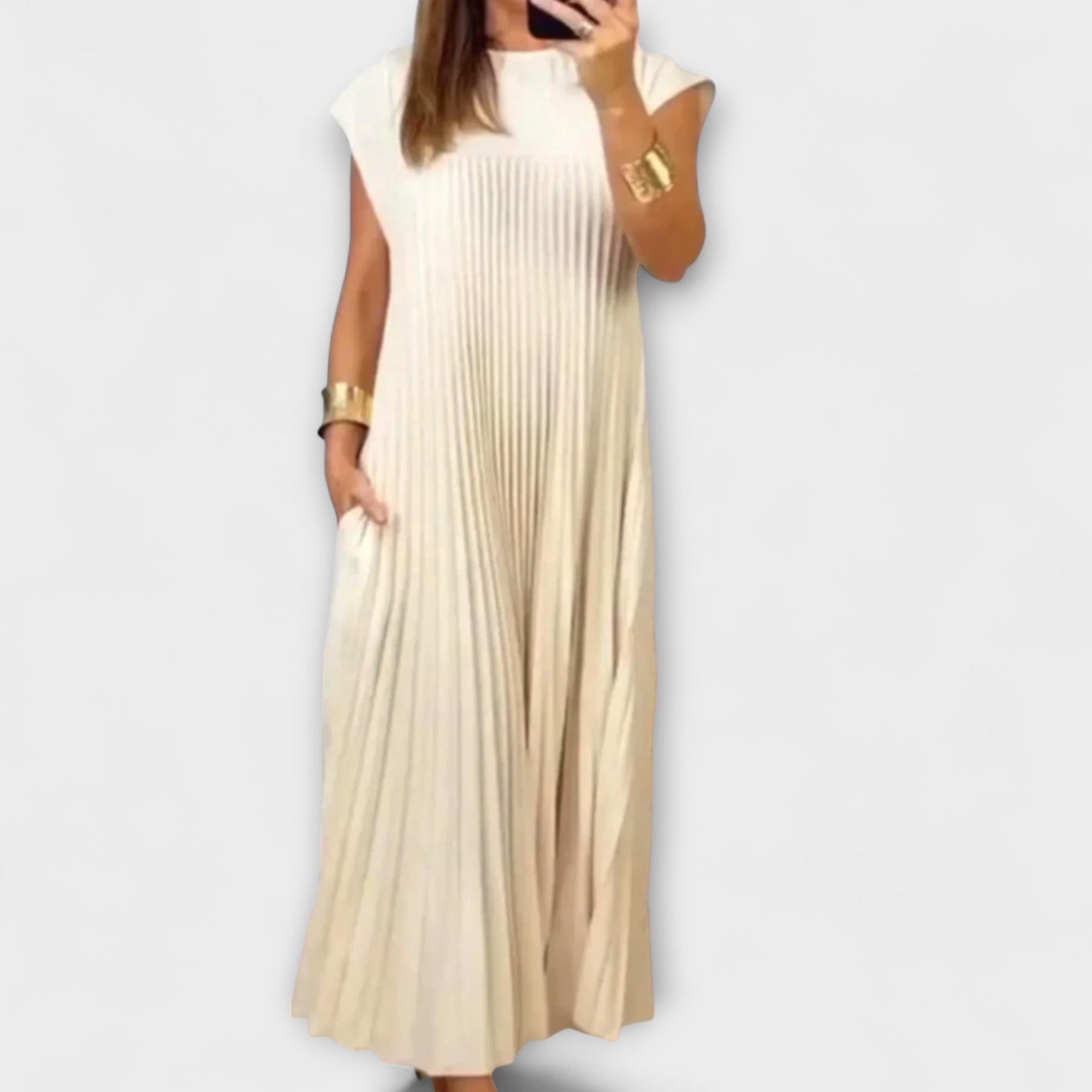 Zailer - Elegant Pleated Dress