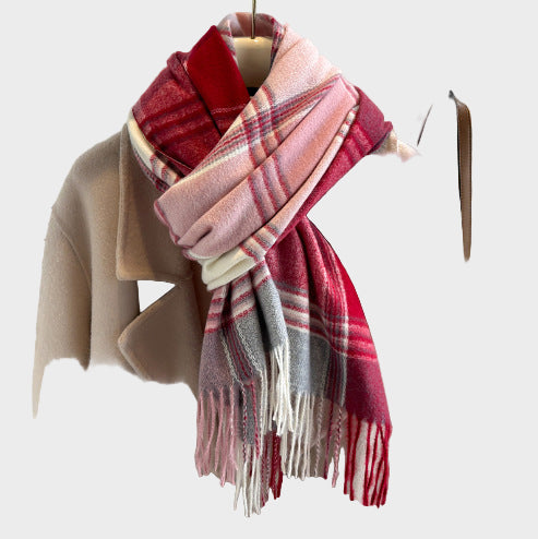Aveline | Luxurious Plaid Scarf
