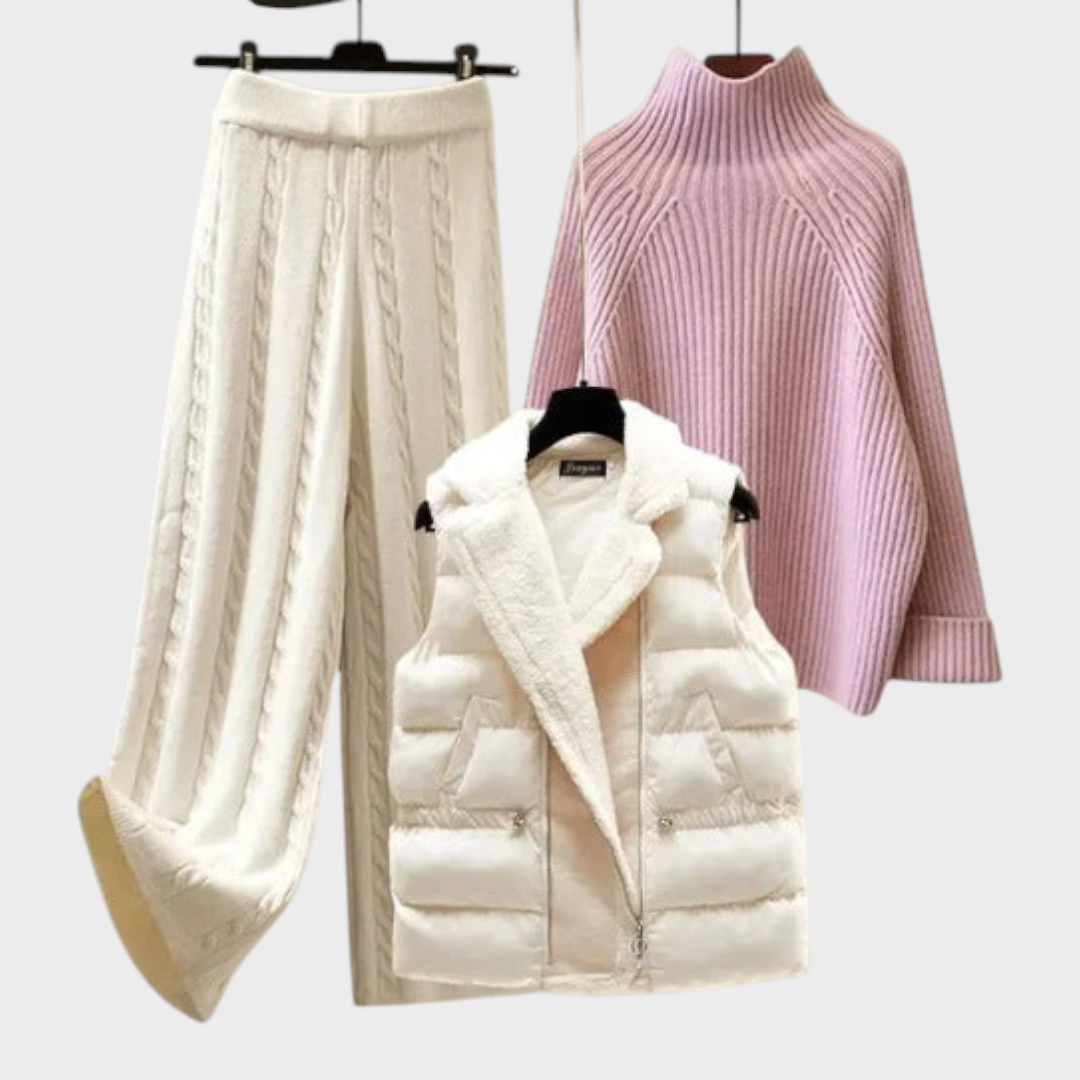 Isobel | Three-Piece Knitted Winter Set