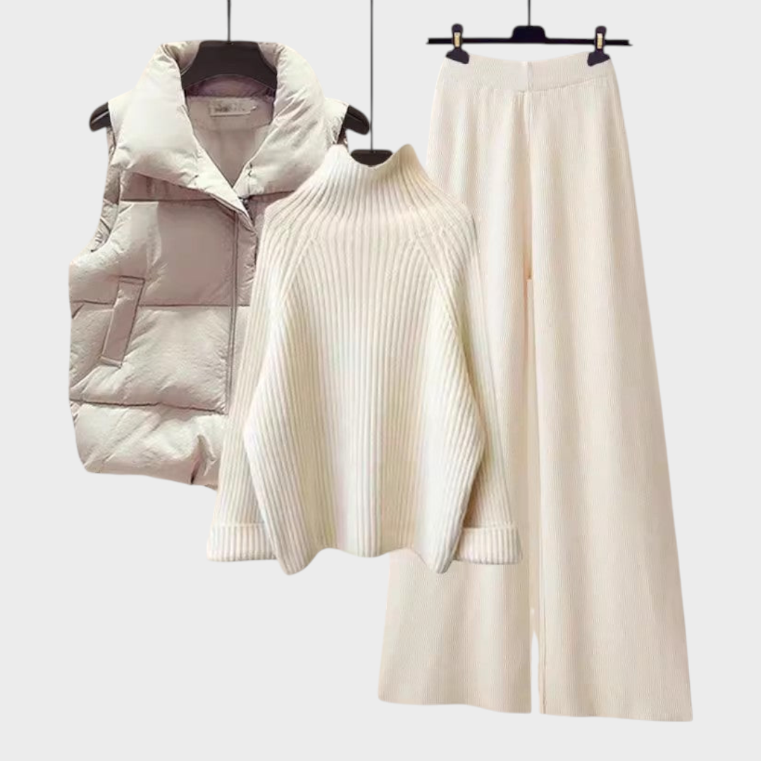 Isobel | Three-Piece Knitted Winter Set