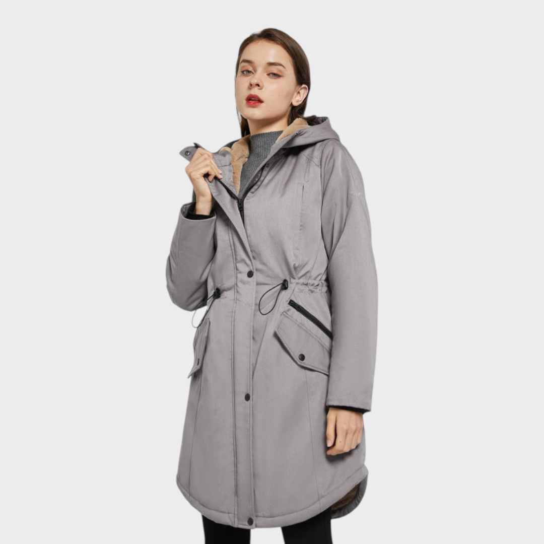 Eilish | Fleece Hooded Parka Jacket with Pockets