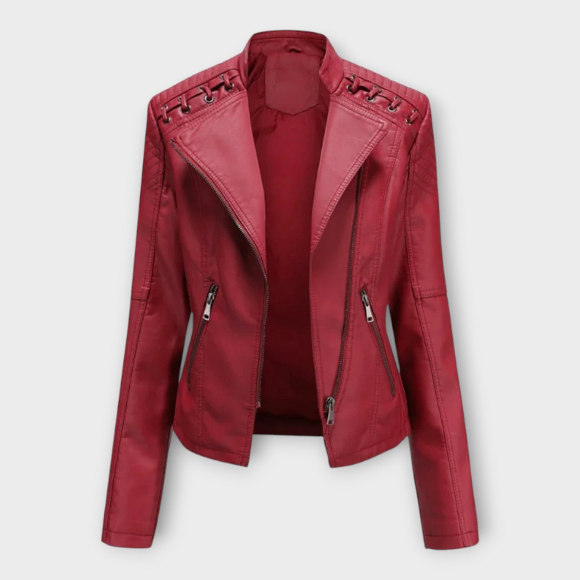 Modern Leather Jacket with Elegant Line and Timeless Finesse