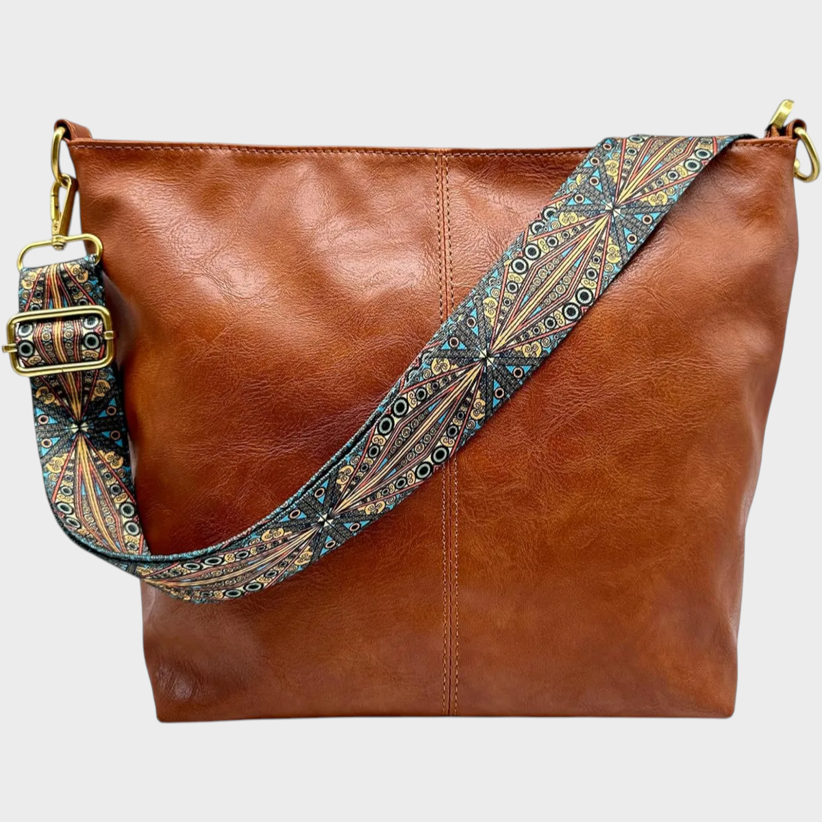 Demetra | Green lightweight PU leather bag for women