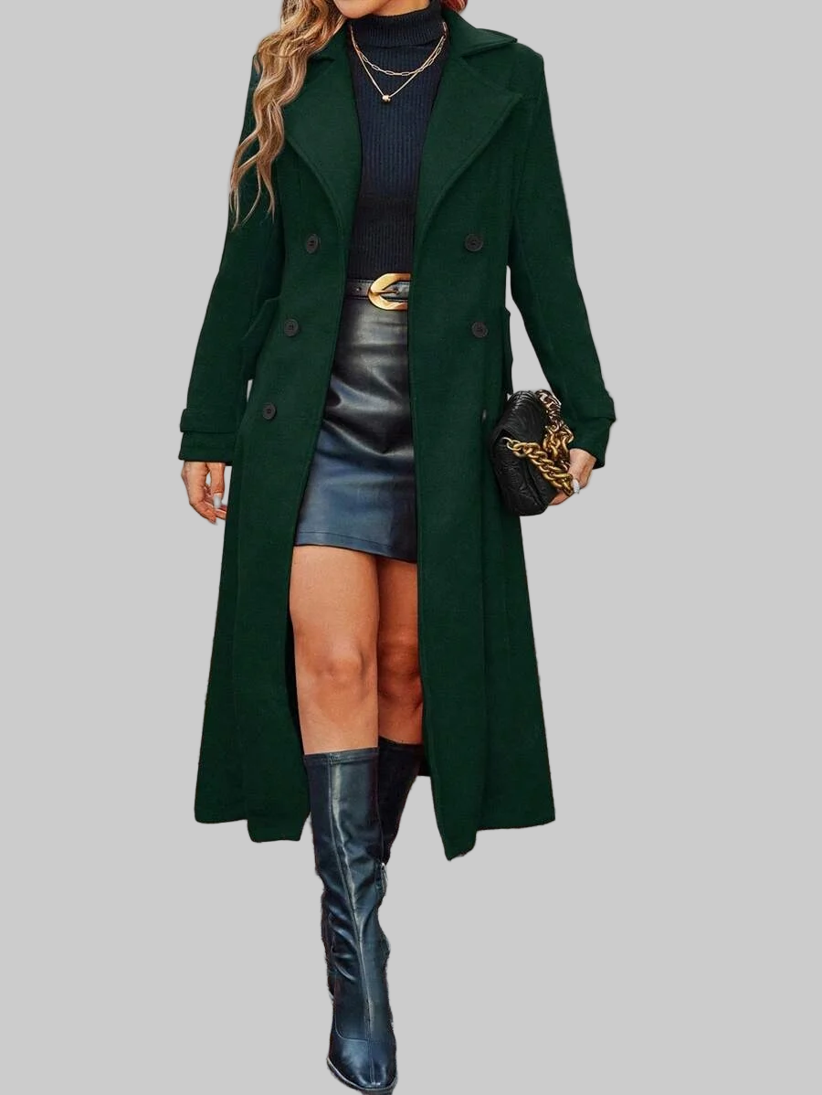 Mila double-breasted wool coat