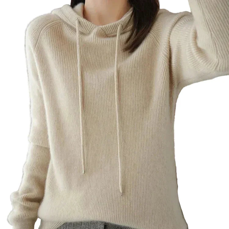 Penny - Cashmere Hooded Knit Sweater Calderon (Calderon Cashmere Hood Knit)