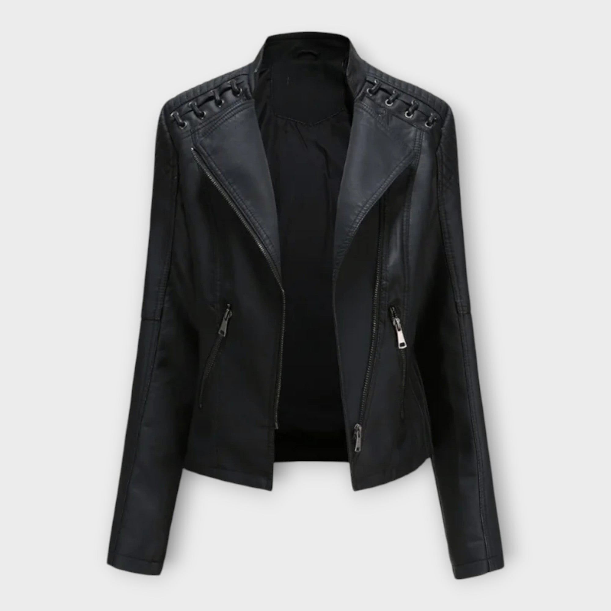 Modern Leather Jacket with Elegant Line and Timeless Finesse