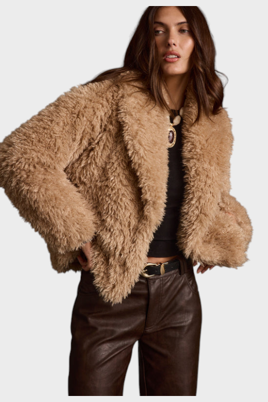 Suki | Camel Fur Jacket