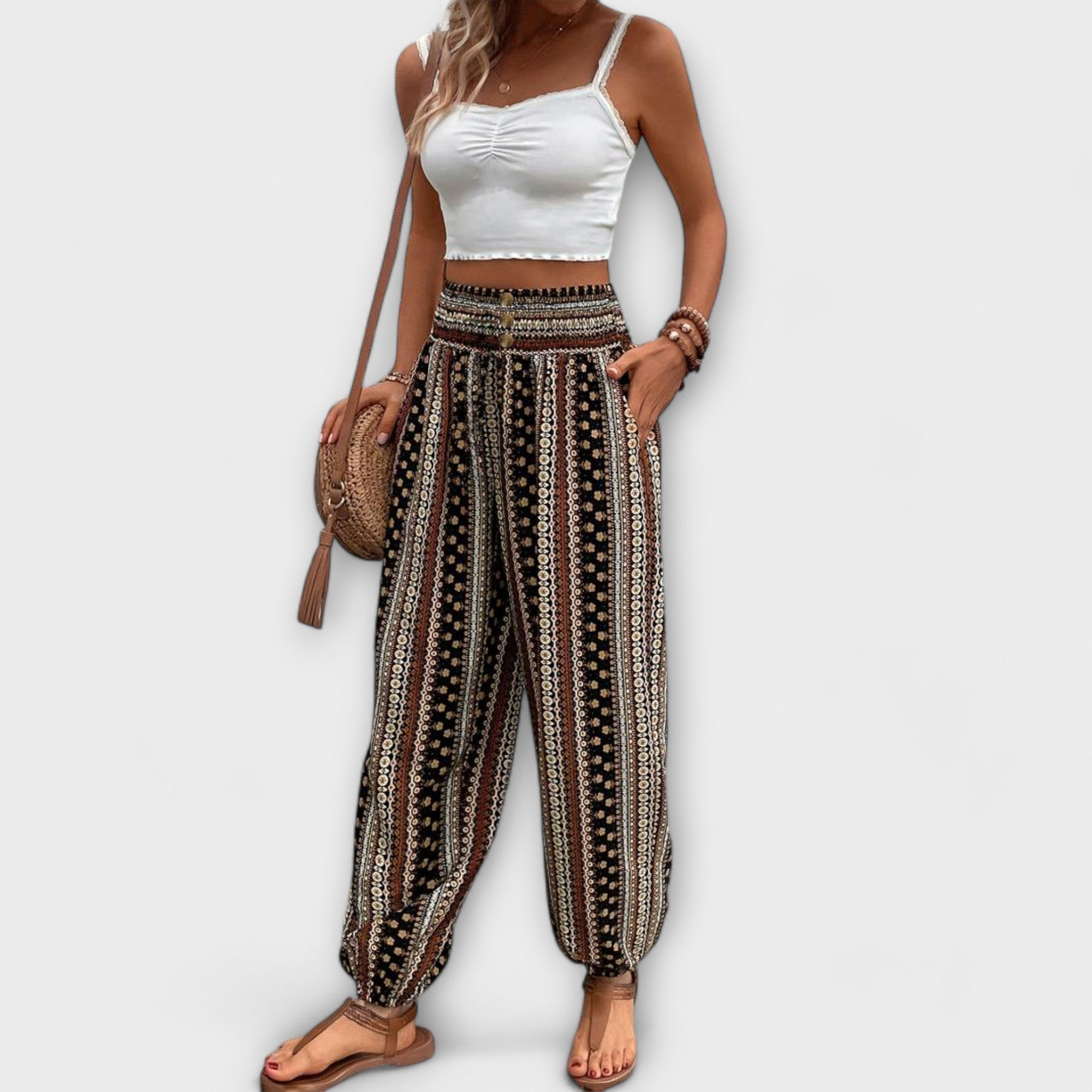 Folklore Pattern Pants