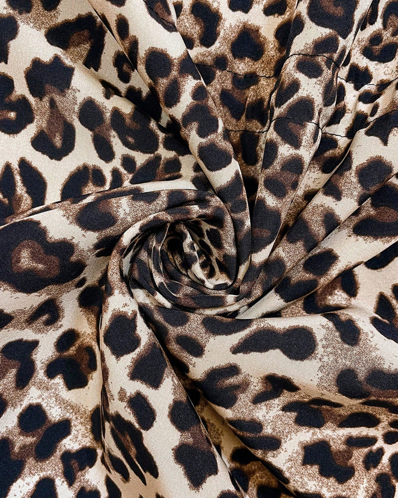 Dionissia | Reversible Jacket with Hat and Leopard Pattern