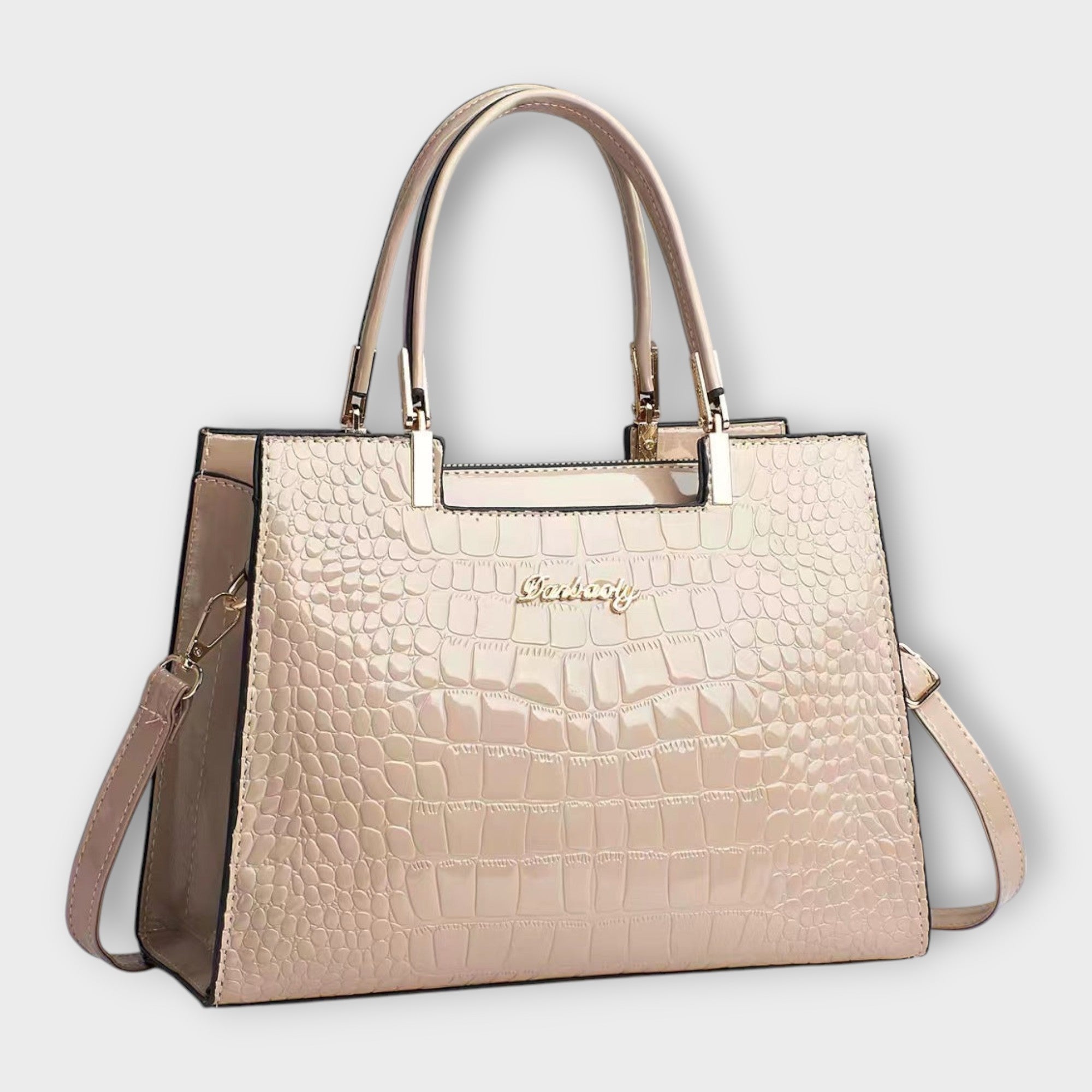 Erain - Shiny crocodile leather bag
