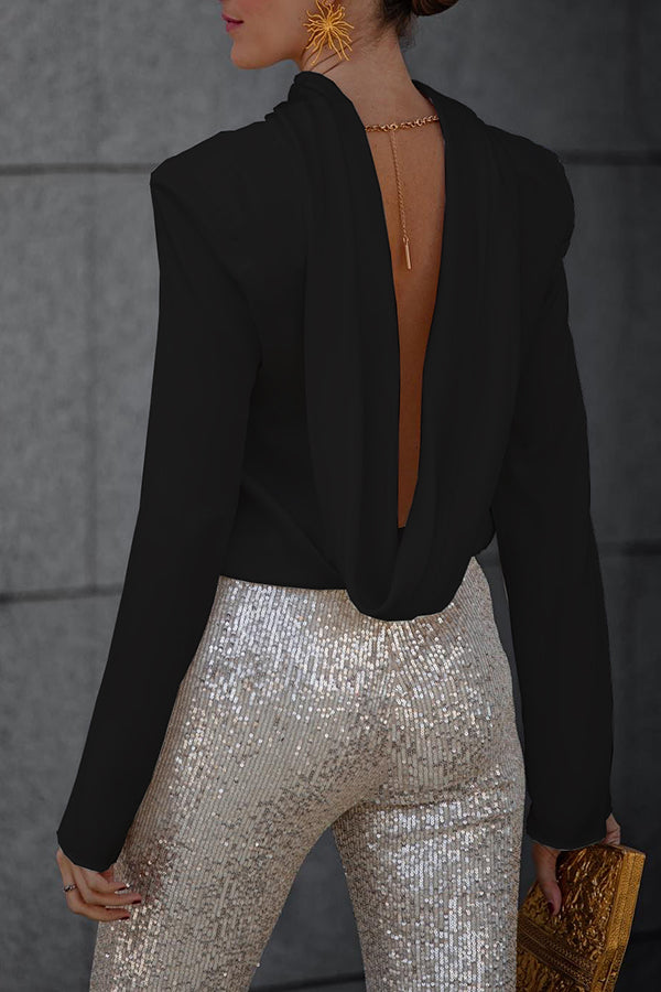 Evengelia | Secret of Elegance Satin Back Chain Blouse